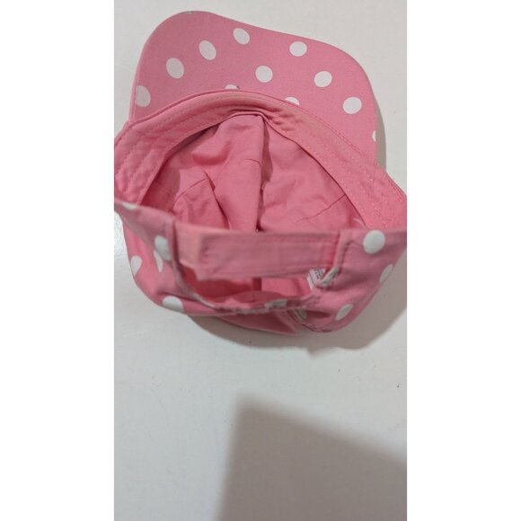 Disney Parks Minnie Mouse Pink Polka Dot Youth Cap With Embroidered Daisy Hat - Picture 4 of 5